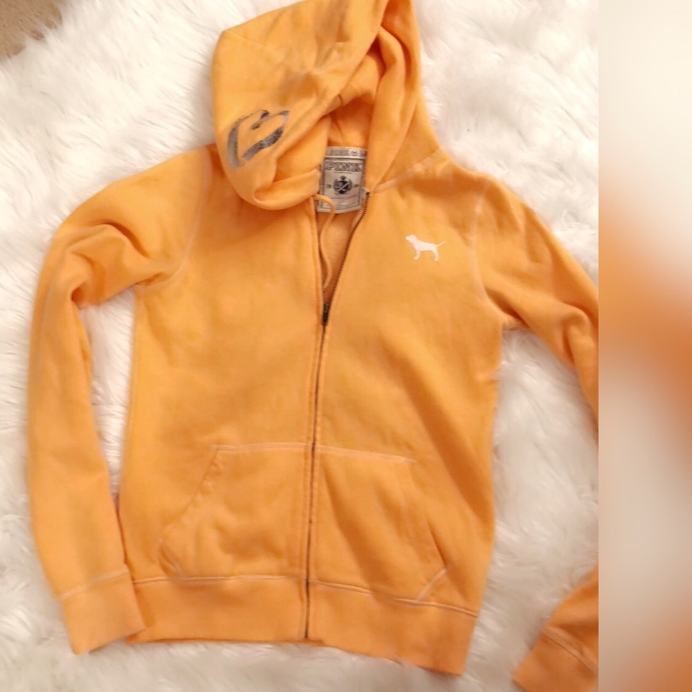 Orange sweater by pink Victoria secrete